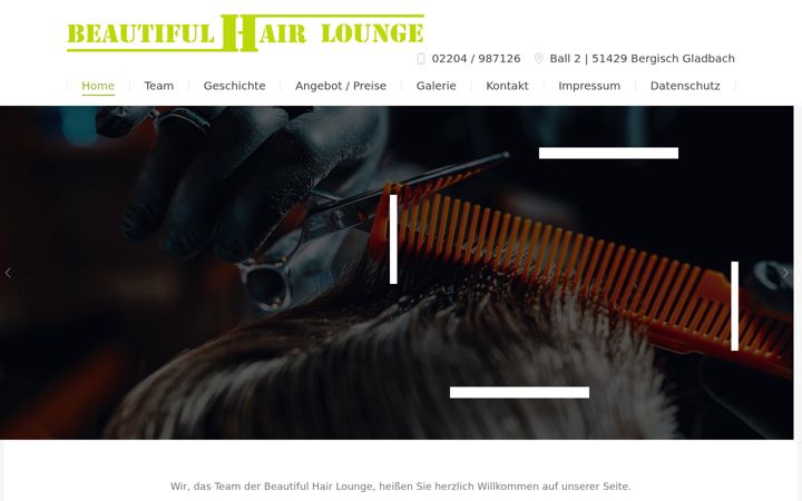 Screenshot of beautiful-hair-lounge.de