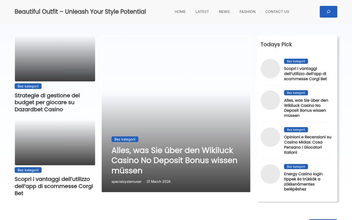 Screenshot of beautiful-outfit.co.uk