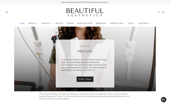Screenshot of beautifulaesthetics.com