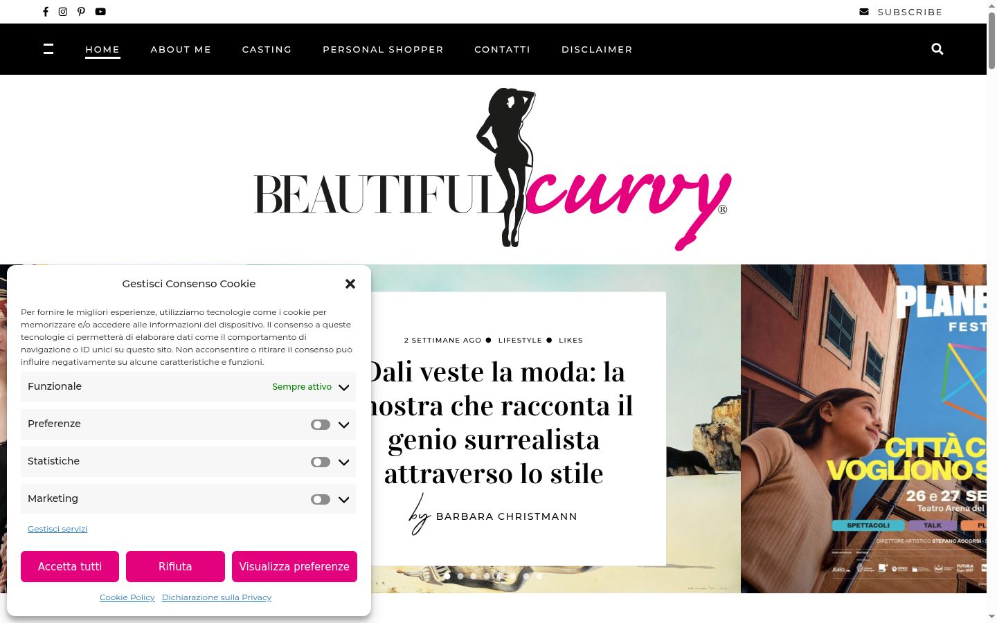 Capture d'écran de la bannière de consentement affichée avant toute interaction