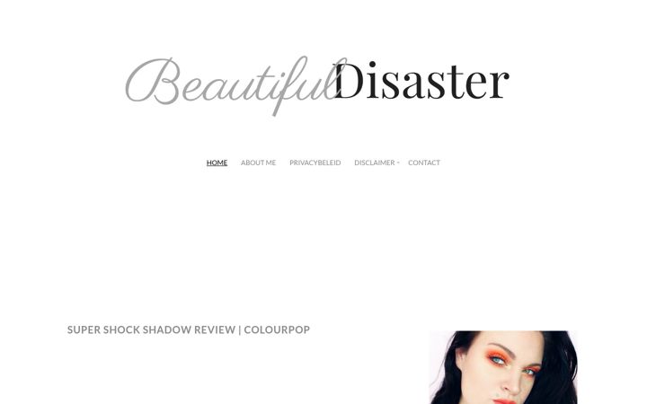 Skärmbild av beautifuldisaster.nl