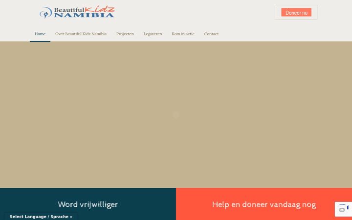 Screenshot of beautifulkidznamibia.nl