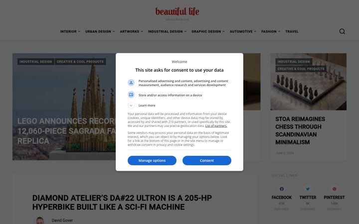 Screenshot van beautifullife.info