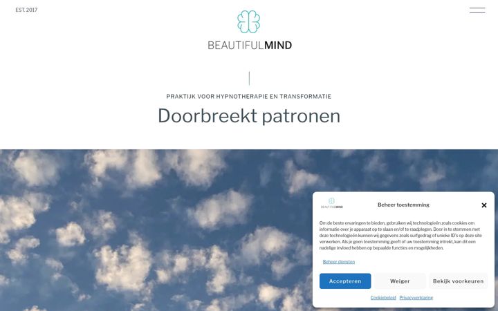 Screenshot of beautifulmindset.nl