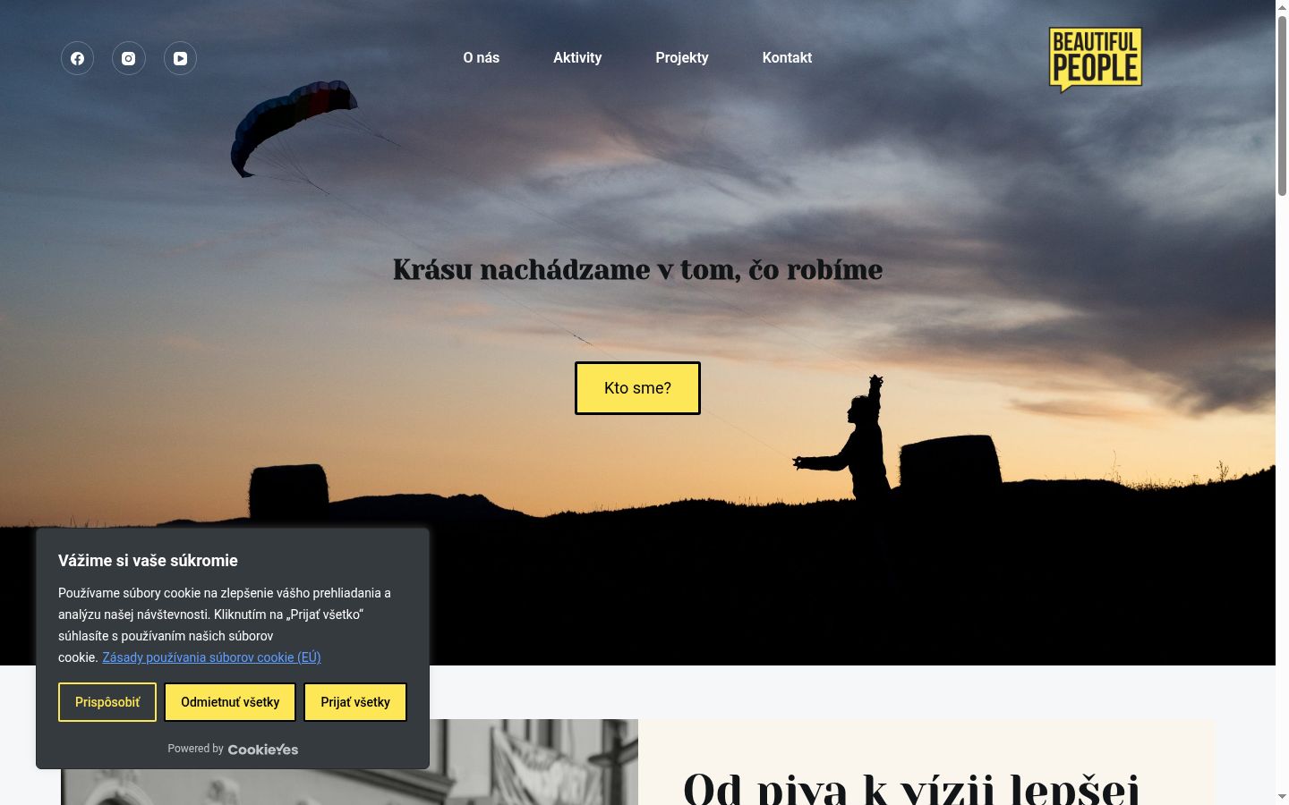 Screenshot tal-banner tal-kunsens muri qabel kwalunkwe interazzjoni