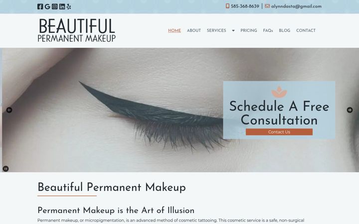 Screenshot του beautifulpermanentmakeup.org