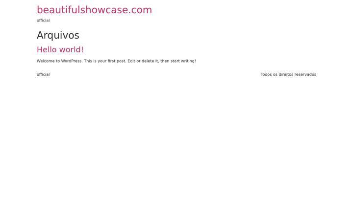 Screenshot of beautifulshowcase.com