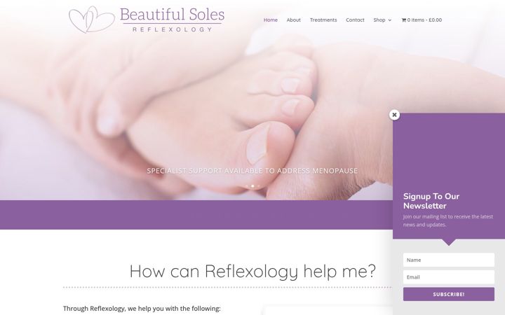 Captura de ecrã de beautifulsoles.co.uk