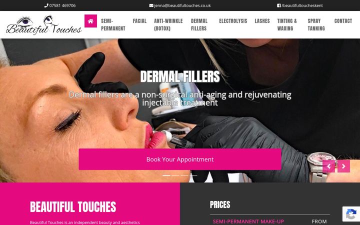 Screenshot of beautifultouches.co.uk