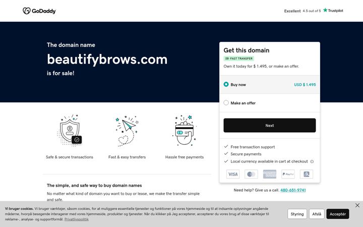 Screenshot of beautifybrows.com