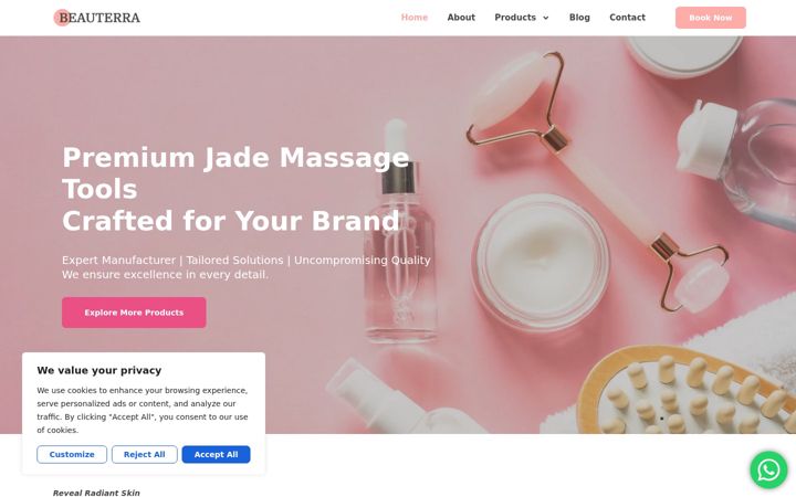 Screenshot of beautirise.com