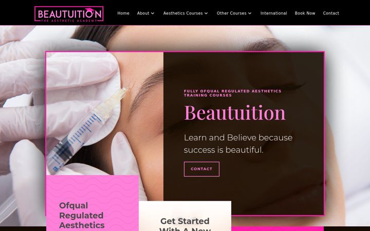 Captura de ecrã de beautuition.co.uk
