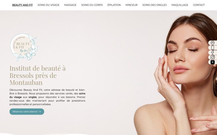 Screenshot of beauty-and-fit.fr