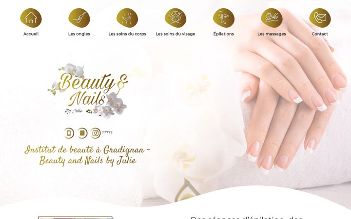 Screenshot of beauty-and-nails.fr
