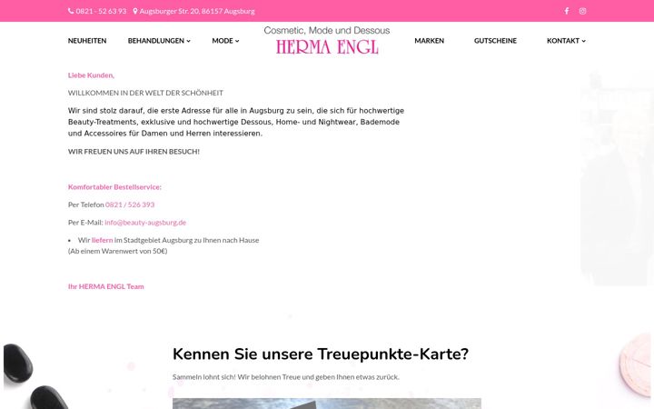 Screenshot of beauty-augsburg.de