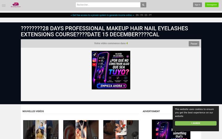 Screenshot of beauty-azur.com