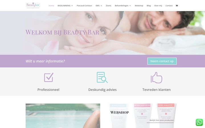 Képernyőkép: beauty-bar.nl