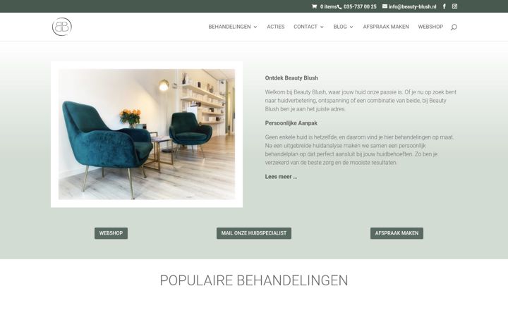Screenshot of beauty-blush.nl