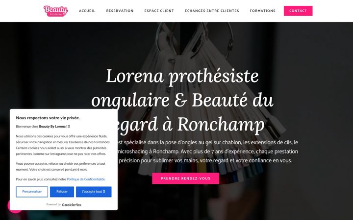 Screenshot of beauty-by-lorena.com