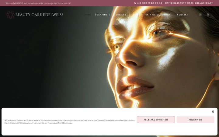 Screenshot of beauty-care-edelweiss.at