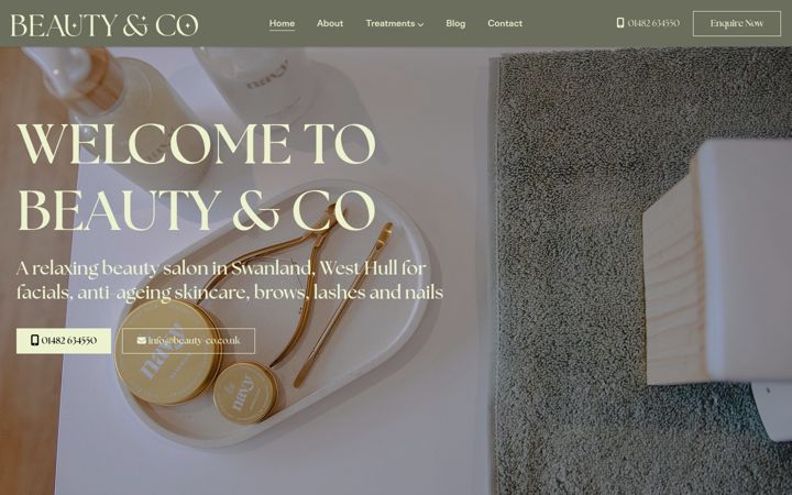 Screenshot of beauty-co.co.uk
