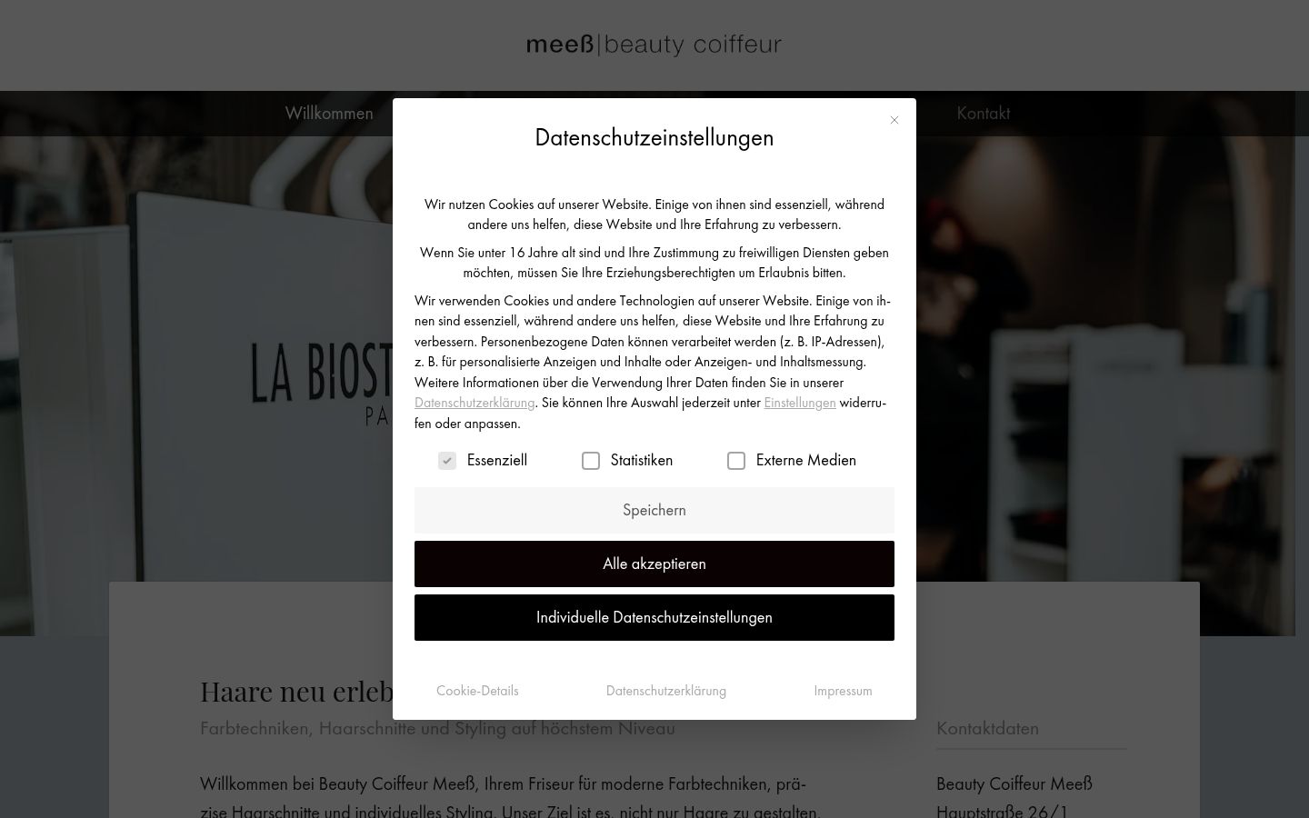 Sutikimo reklamjuostės, rodytos prieš bet kokią sąveiką, ekrano kopija