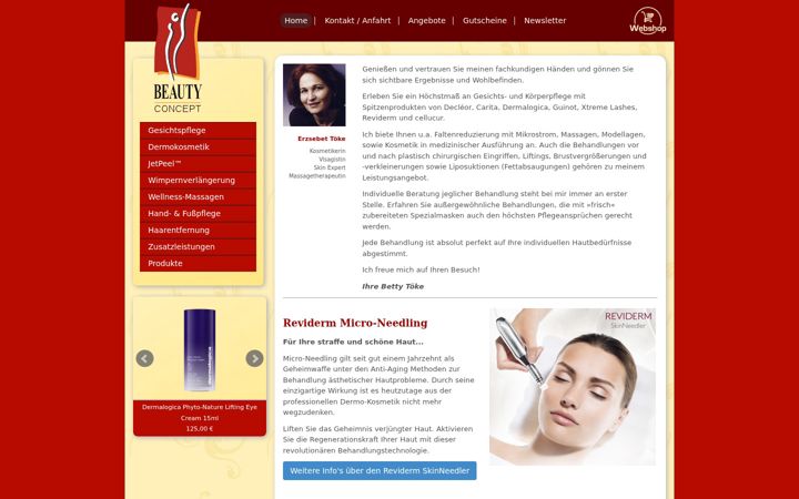 Screenshot of beauty-concept-koeln.de