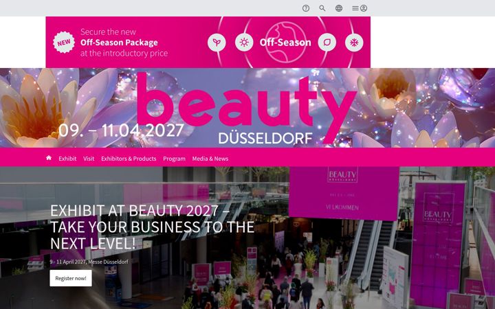 Screenshot of beauty-duesseldorf.com