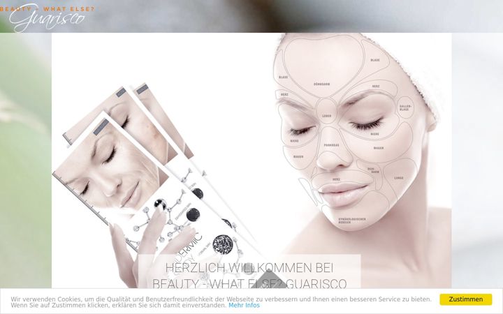 Screenshot of beauty-guarisco.ch