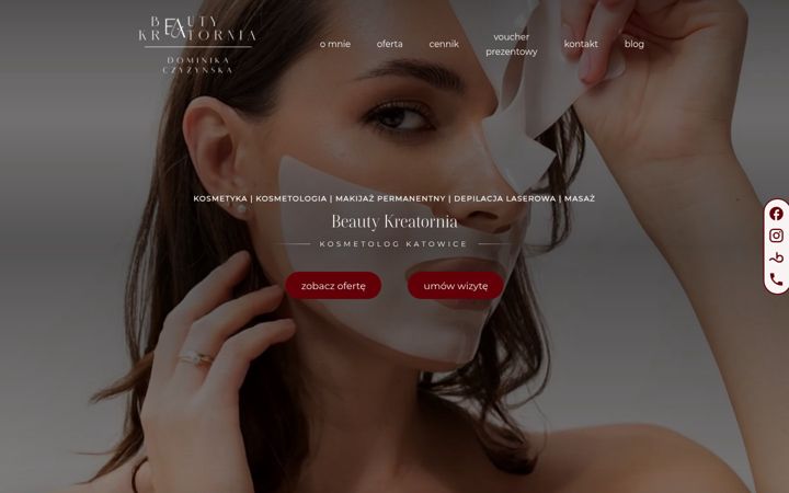 Screenshot of beauty-kreatornia.pl