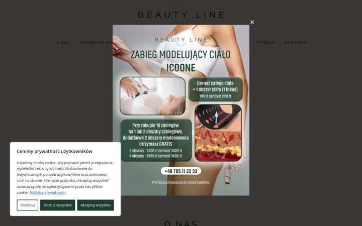 Screenshot of beauty-line.clinic