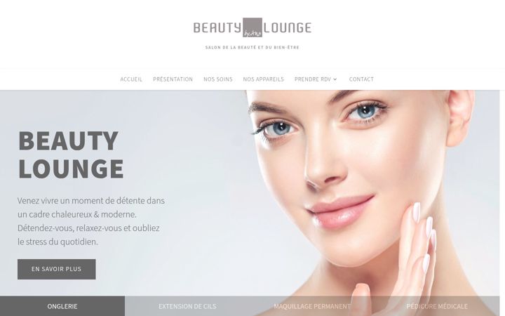 Screenshot of beauty-lounge.lu