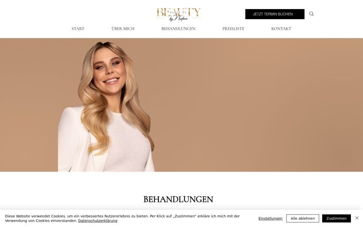 Screenshot of beauty-nadine.de