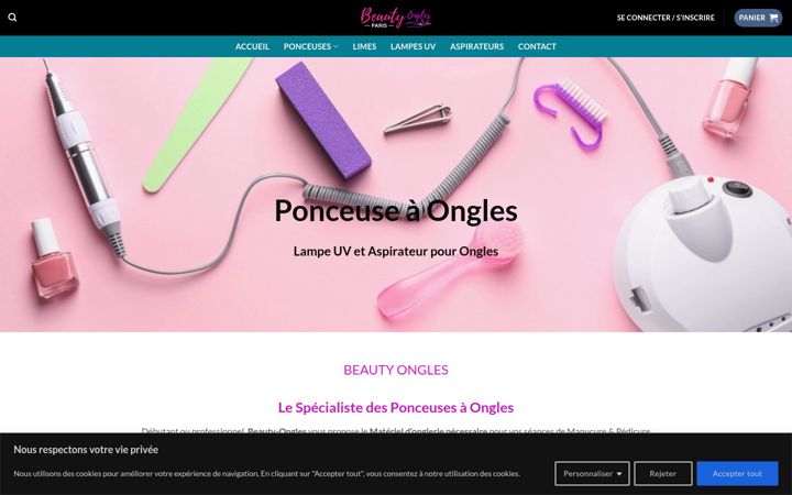 Screenshot of beauty-ongles.fr