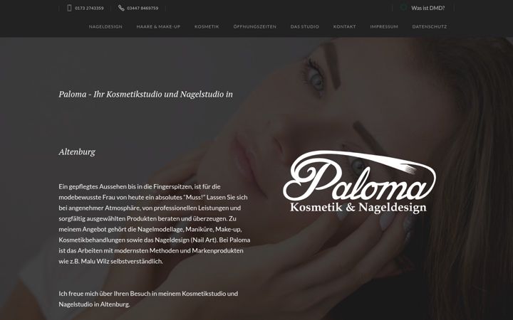 Screenshot of beauty-paloma.de