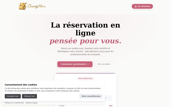 Screenshot of beauty-resa.fr