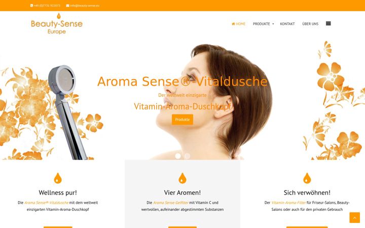 Screenshot stránky beauty-sense.eu