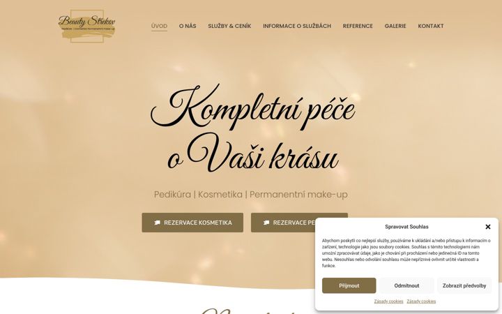 Screenshot of beauty-strekov.cz