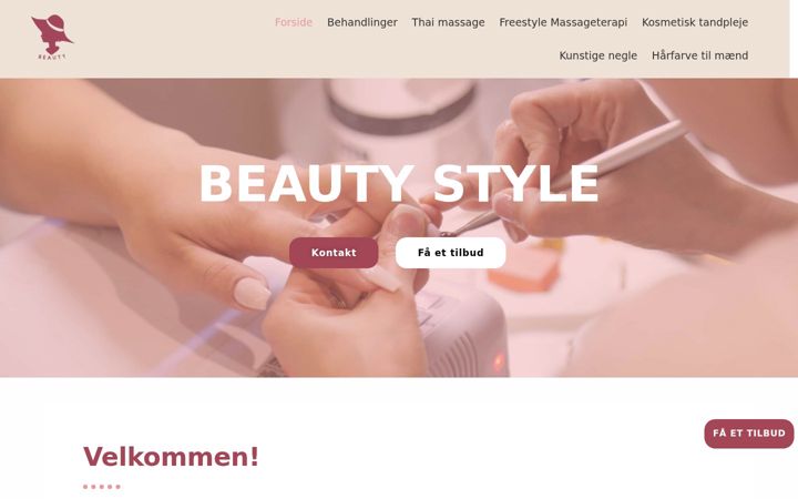 Screenshot of beauty-style.dk