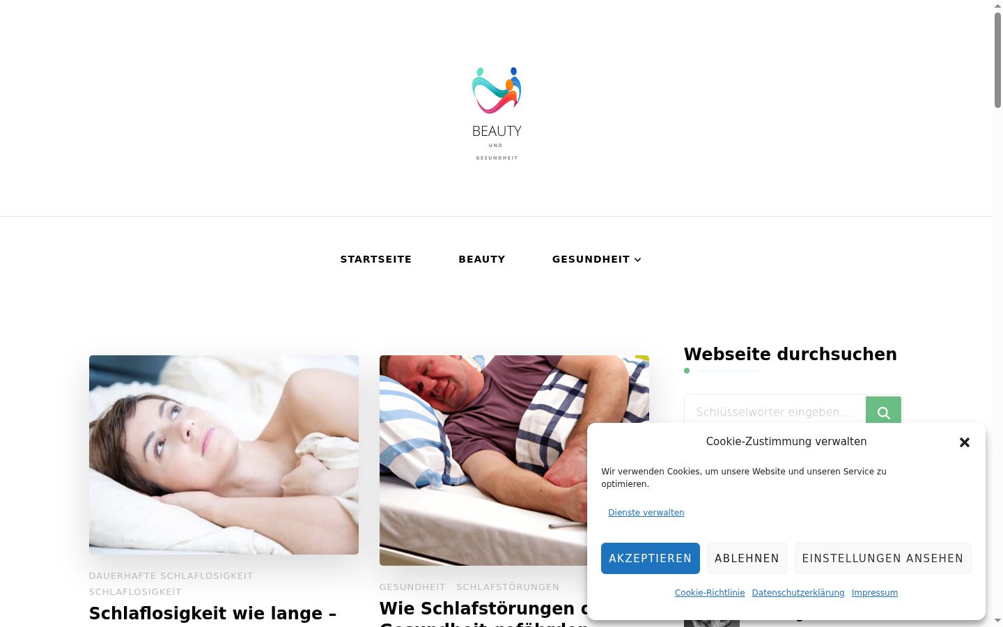 Captura de ecrã do banner de consentimento apresentado antes de qualquer interação