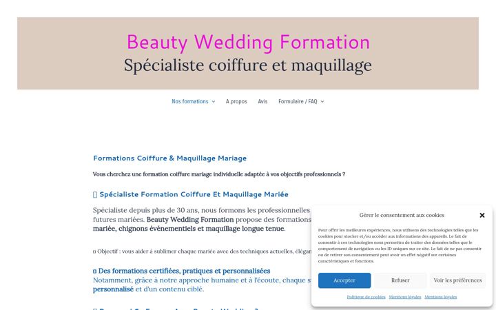Ekrano kopija beauty-wedding.fr