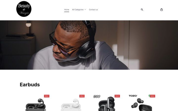 Screenshot of beautyaandmagic.com