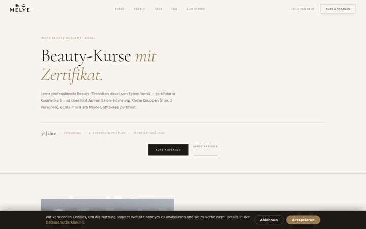 Screenshot of beautyacademy-basel.ch