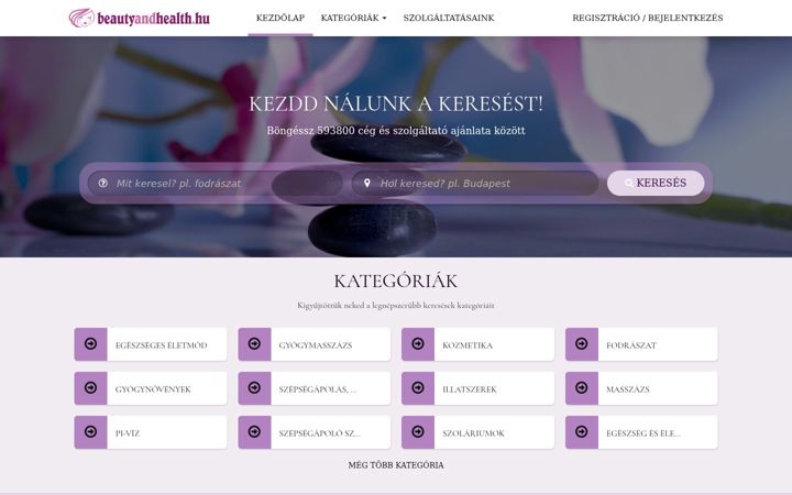 Screenshot of beautyandhealth.hu