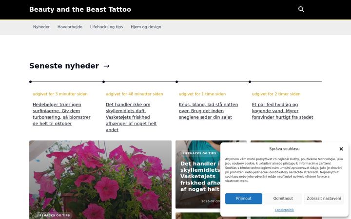 Screenshot of beautyandthebeast-tattoo.dk