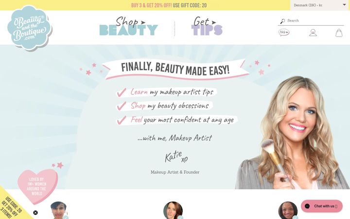 Screenshot of beautyandtheboutique.com