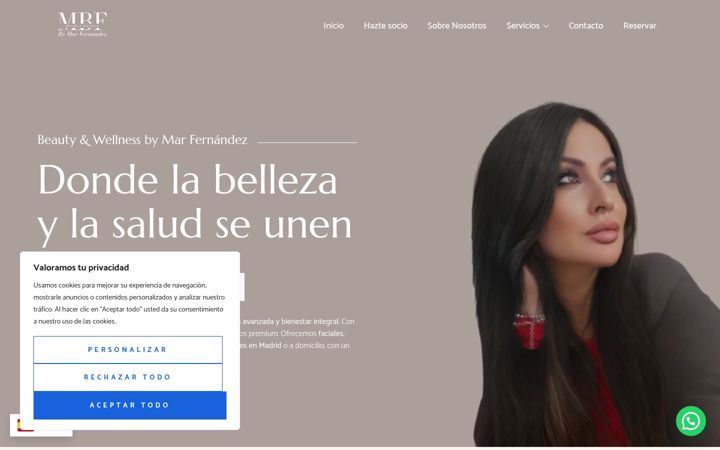 Screenshot of beautyandwellnessbymarfernandez.com
