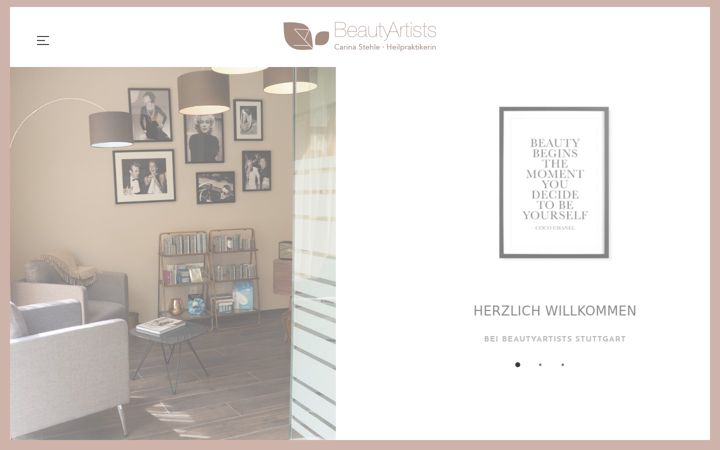 Screenshot of beautyartists.de