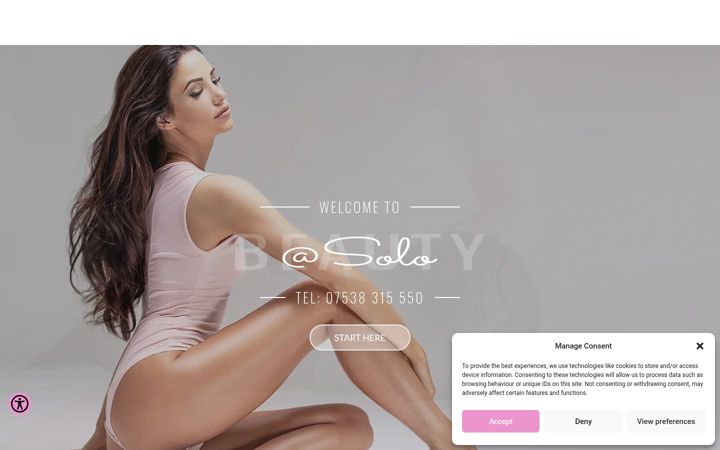 Screenshot of beautyatsolo.co.uk