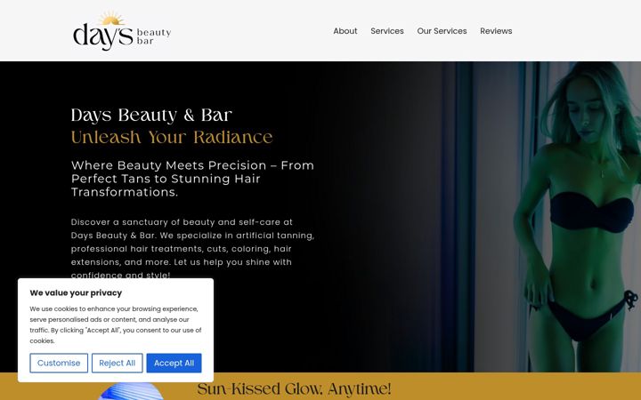 Screenshot of beautybarday.com